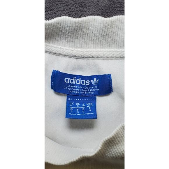 Adidas Sz S Equipment Womens Black White Boxy Short Sleeve Sweatshirt C28-29 - Picture 4 of 8